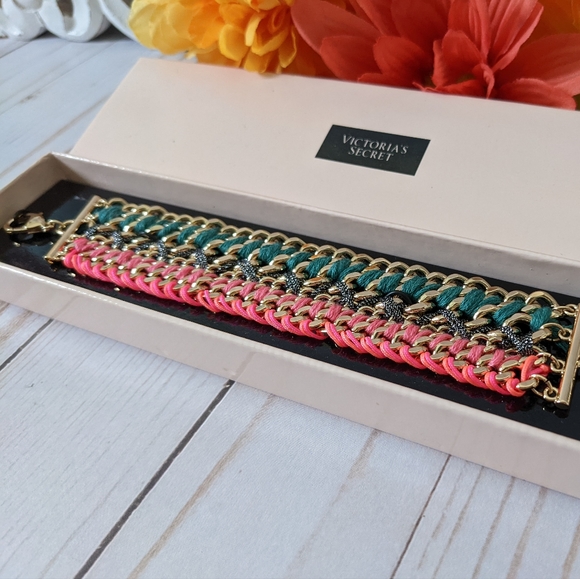 Boho Braided Cuff Wristband NIB - Picture 4 of 5